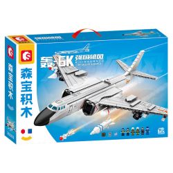 SEMBO 202232 non  VINH QUANG CỦA CƯỜNG QUỐC MÁY BAY NÉM BOM TẦM TRUNG VÀ XA H-6K bộ đồ chơi xếp lắp ráp ghép mô hình Military Army Quân Sự Bộ Đội 1294 khối