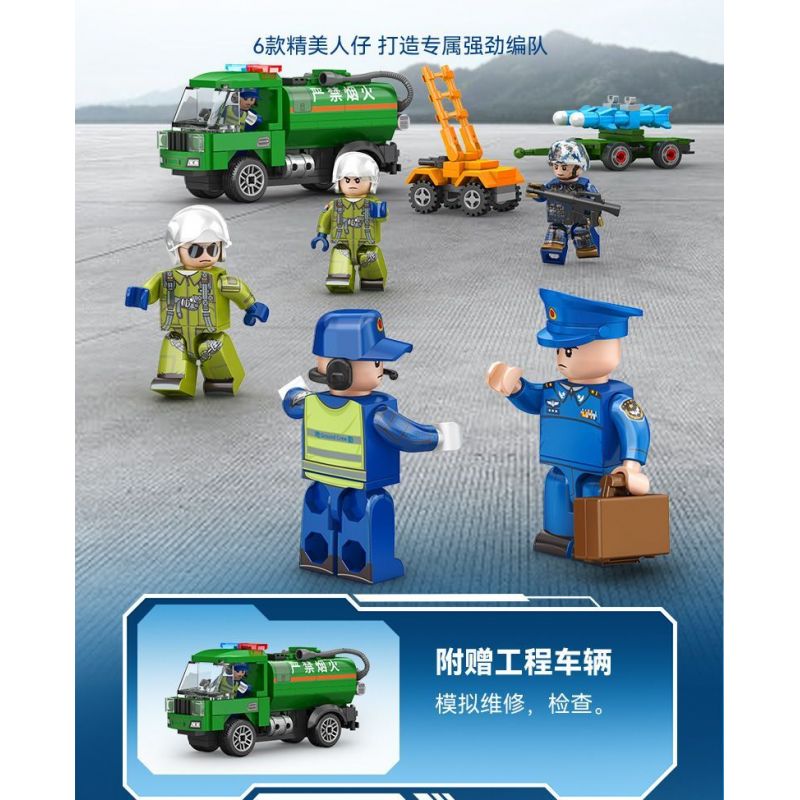 SEMBO 202232 non  VINH QUANG CỦA CƯỜNG QUỐC MÁY BAY NÉM BOM TẦM TRUNG VÀ XA H-6K bộ đồ chơi xếp lắp ráp ghép mô hình Military Army Quân Sự Bộ Đội 1294 khối