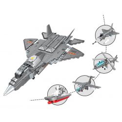 SEMBO 202193 202194 202195 202196 non  ĐẤT NƯỚC HÙNG MẠNH TIÊM KÍCH TÀNG HÌNH J-35 4 TỔ HỢP bộ đồ chơi xếp lắp ráp ghép mô hình Military Army Quân Sự Bộ Đội 511 khối