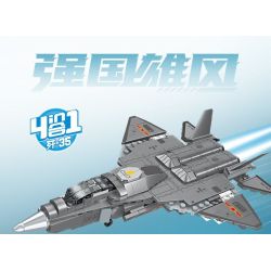 SEMBO 202193 202194 202195 202196 non  ĐẤT NƯỚC HÙNG MẠNH TIÊM KÍCH TÀNG HÌNH J-35 4 TỔ HỢP bộ đồ chơi xếp lắp ráp ghép mô hình Military Army Quân Sự Bộ Đội 511 khối