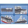 ZHEGAO QL2600 2600 non  TÀU TẤN CÔNG ĐỔ BỘ TYPE 075 HẢI NAM bộ đồ chơi xếp lắp ráp ghép mô hình Military Army Quân Sự Bộ Đội 404 khối