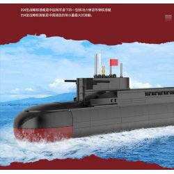 ZHEGAO QJ5181 5181 non  TÀU NGẦM HẠT NHÂN CHIẾN LƯỢC TYPE 094 tỷ lệ 1:205 bộ đồ chơi xếp lắp ráp ghép mô hình Military Army Quân Sự Bộ Đội 990 khối