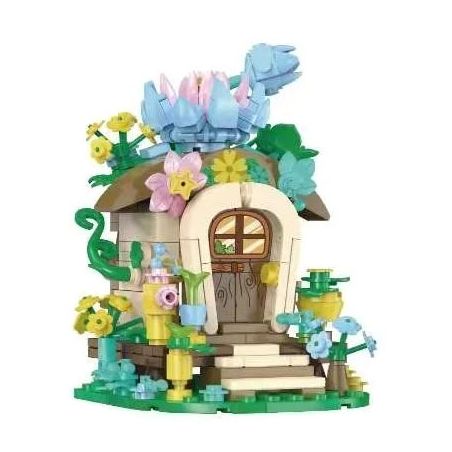 MILATI 96012 non  VƯỜN BÁCH THẢO bộ đồ chơi xếp lắp ráp ghép mô hình SUCCULENT PLANTS