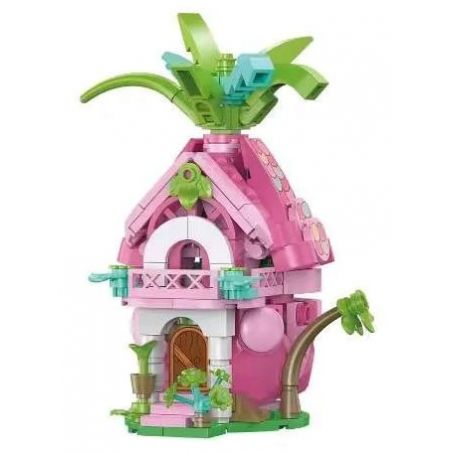 MILATI 96013 non  NGÔI NHÀ LỬA ĐỎ bộ đồ chơi xếp lắp ráp ghép mô hình PITAYA