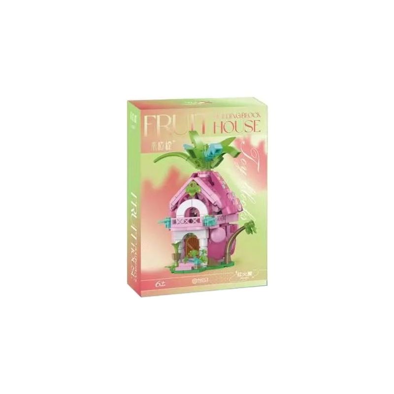 MILATI 96013 non  NGÔI NHÀ LỬA ĐỎ bộ đồ chơi xếp lắp ráp ghép mô hình PITAYA