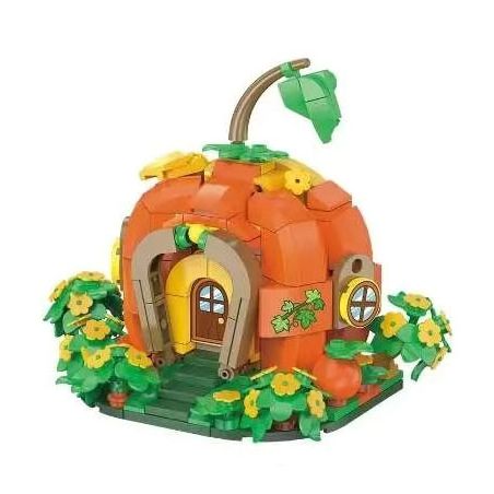 MILATI 96014 non  BẠCH TỬ NGUYÊN bộ đồ chơi xếp lắp ráp ghép mô hình PUMPKIN