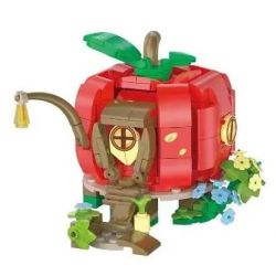 MILATI 96015 non  BÌNH AN CƯ bộ đồ chơi xếp lắp ráp ghép mô hình APPLE