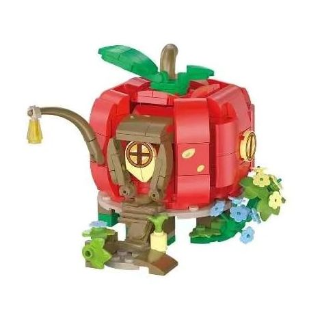 MILATI 96015 non  BÌNH AN CƯ bộ đồ chơi xếp lắp ráp ghép mô hình APPLE