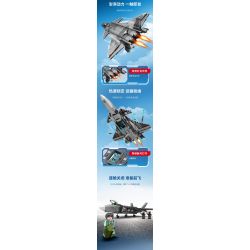 SEMBO 202199 non  QUỐC GIA HÙNG MẠNH TIÊM KÍCH TÀNG HÌNH J-20 bộ đồ chơi xếp lắp ráp ghép mô hình Military Army Quân Sự Bộ Đội 845 khối