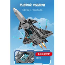 SEMBO 202199 non  QUỐC GIA HÙNG MẠNH TIÊM KÍCH TÀNG HÌNH J-20 bộ đồ chơi xếp lắp ráp ghép mô hình Military Army Quân Sự Bộ Đội 845 khối