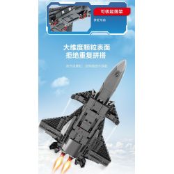 SEMBO 202199 non  QUỐC GIA HÙNG MẠNH TIÊM KÍCH TÀNG HÌNH J-20 bộ đồ chơi xếp lắp ráp ghép mô hình Military Army Quân Sự Bộ Đội 845 khối