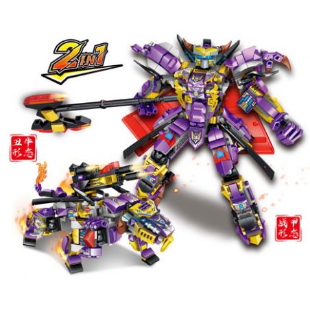 MINGDI LEIBAO K0763 0763 non  CƠ GIÁP HOÀNG ĐẠO SỬU XẤU XÍ bộ đồ chơi xếp lắp ráp ghép mô hình ZODIAC SIGNS MECHA 574 khối