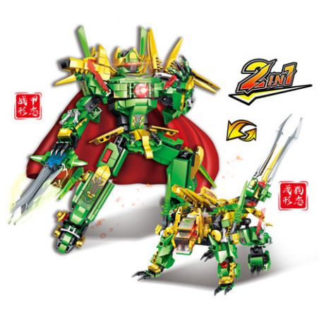 MINGDI LEIBAO K0764 0764 non  CƠ GIÁP HOÀNG ĐẠO NGÔ CẨU bộ đồ chơi xếp lắp ráp ghép mô hình ZODIAC SIGNS MECHA 563 khối