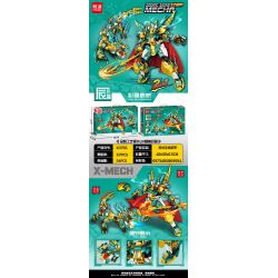 MINGDI LEIBAO K0765 0765 non  CƠ GIÁP HOÀNG ĐẠO THẦN LONG bộ đồ chơi xếp lắp ráp ghép mô hình ZODIAC SIGNS MECHA 571 khối