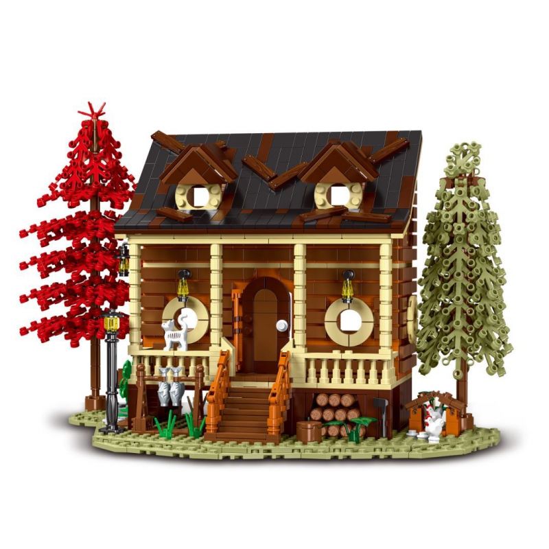 MorkModel 031074 Mork Model 031074 non Lego TÚP LỀU RỪNG bộ đồ chơi xếp lắp ráp ghép mô hình Creator FOREST CABIN Sáng Tạo 1645 khối