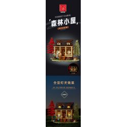 MorkModel 031074 Mork Model 031074 non  TÚP LỀU RỪNG bộ đồ chơi xếp lắp ráp ghép mô hình Creator FOREST CABIN Sáng Tạo 1645 khối