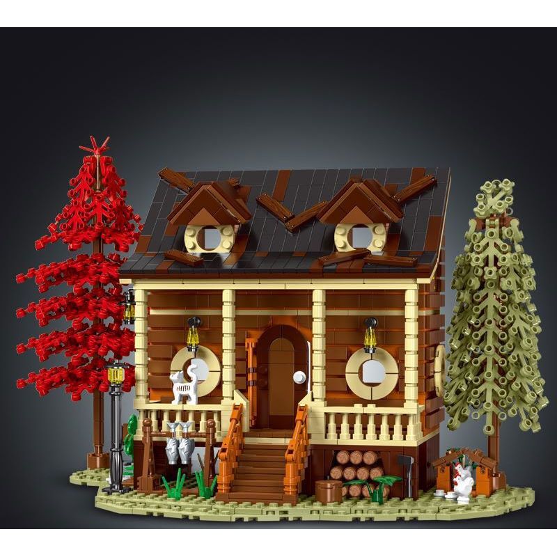 MorkModel 031074 Mork Model 031074 non  TÚP LỀU RỪNG bộ đồ chơi xếp lắp ráp ghép mô hình Creator FOREST CABIN Sáng Tạo 1645 khối