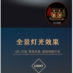 MorkModel 031074 Mork Model 031074 non  TÚP LỀU RỪNG bộ đồ chơi xếp lắp ráp ghép mô hình Creator FOREST CABIN Sáng Tạo 1645 khối