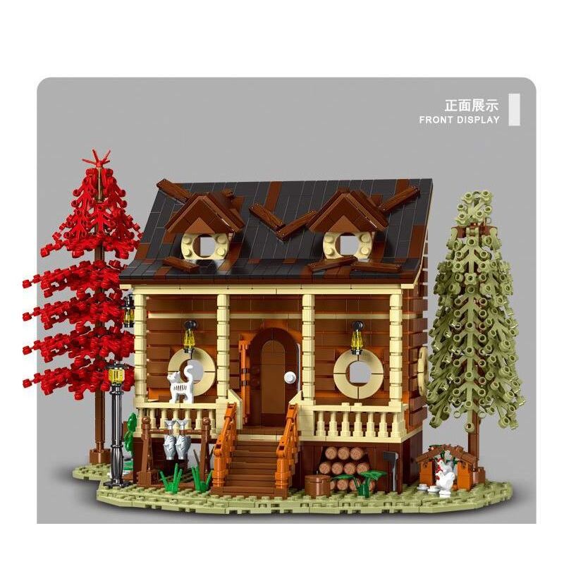 MorkModel 031074 Mork Model 031074 non  TÚP LỀU RỪNG bộ đồ chơi xếp lắp ráp ghép mô hình Creator FOREST CABIN Sáng Tạo 1645 khối