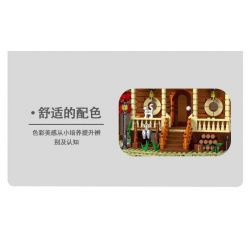 MorkModel 031074 Mork Model 031074 non  TÚP LỀU RỪNG bộ đồ chơi xếp lắp ráp ghép mô hình Creator FOREST CABIN Sáng Tạo 1645 khối