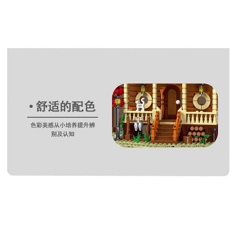 MorkModel 031074 Mork Model 031074 non  TÚP LỀU RỪNG bộ đồ chơi xếp lắp ráp ghép mô hình Creator FOREST CABIN Sáng Tạo 1645 khối