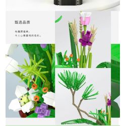 XINGBAO XB-05006 05006 XB05006 non  CÂY TRỒNG TRONG CHẬU HOA JADE ASTER SHADOW bộ đồ chơi xếp lắp ráp ghép mô hình Creator JADE-LIKE LEAVES AND GRACEFUL CHRYSANTHEMUM Sáng Tạo 991 khối