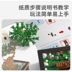 XINGBAO XB-05006 05006 XB05006 non  CÂY TRỒNG TRONG CHẬU HOA JADE ASTER SHADOW bộ đồ chơi xếp lắp ráp ghép mô hình Creator JADE-LIKE LEAVES AND GRACEFUL CHRYSANTHEMUM Sáng Tạo 991 khối