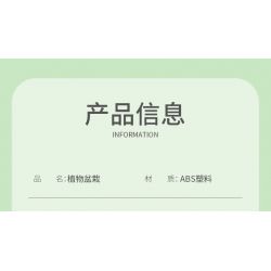 XINGBAO XB-05007 05007 XB05007 non  CHẬU HOA NÉT QUYẾN RŨ CỦA RỪNG XANH bộ đồ chơi xếp lắp ráp ghép mô hình Creator THE CHARM OF GREEN POTTED PLANTS Sáng Tạo 1534 khối