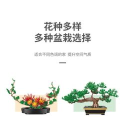 XINGBAO XB-05007 05007 XB05007 non  CHẬU HOA NÉT QUYẾN RŨ CỦA RỪNG XANH bộ đồ chơi xếp lắp ráp ghép mô hình Creator THE CHARM OF GREEN POTTED PLANTS Sáng Tạo 1534 khối