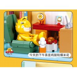 SLUBAN M38-B1225 B1225 1225 M38B1225 38-B1225 non  THÓI QUEN HÀNG NGÀY CỦA GARFIELD ĂN UỐNG bộ đồ chơi xếp lắp ráp ghép mô hình Movie & Game GARFIELD IT'S CAT'S LIFE Phim Và Trò Chơi 194 khối