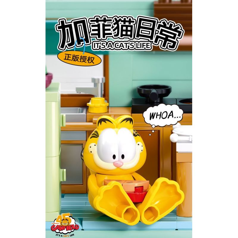 SLUBAN M38-B1226 B1226 1226 M38B1226 38-B1226 non  GARFIELD DAILY GIỜ CHIẾU PHIM bộ đồ chơi xếp lắp ráp ghép mô hình Movie & Game GARFIELD IT'S CAT'S LIFE Phim Và Trò Chơi
