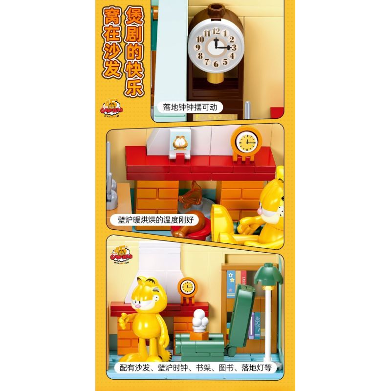 SLUBAN M38-B1226 B1226 1226 M38B1226 38-B1226 non  GARFIELD DAILY GIỜ CHIẾU PHIM bộ đồ chơi xếp lắp ráp ghép mô hình Movie & Game GARFIELD IT'S CAT'S LIFE Phim Và Trò Chơi