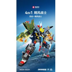 SEMBO 202224 202225 202226 202227 non  QUỐC GIA HÙNG MẠNH CUỒNG PHONG CHIẾN BINH 4 TỔ HỢP bộ đồ chơi xếp lắp ráp ghép mô hình Military Army Quân Sự Bộ Đội 887 khối