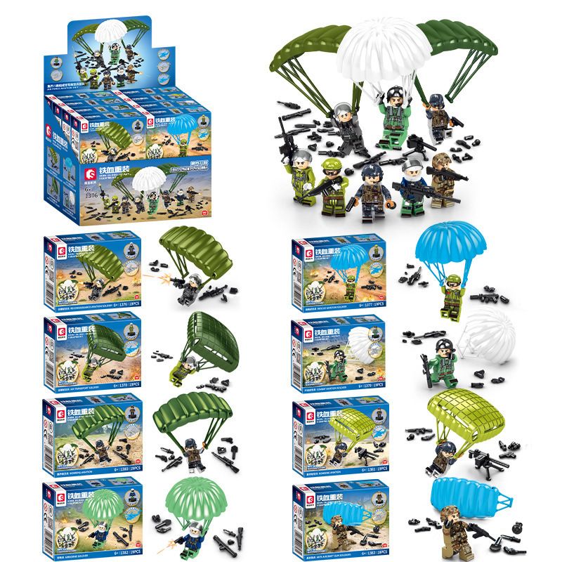 SEMBO 1376 1377 1378 1379 1380 1381 1382 1383 non Lego THIẾT BỊ NẶNG MÁU SẮT ĐƠN VỊ HÀNG KHÔNG QUÂN bộ đồ chơi xếp lắp ráp ghép mô hình Military Army IRON BLOOD HEAVY EQUIPMENT Quân Sự Bộ Đội 151 khối