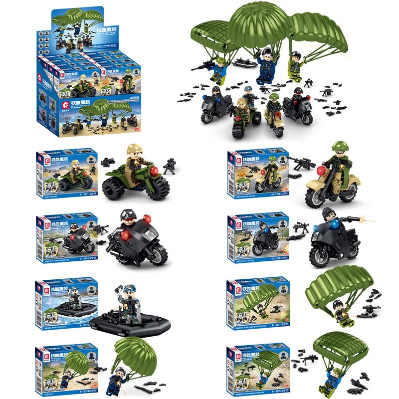 SEMBO 1397 1398 1399 1392 1393 1394 1395 1396 non Lego THIẾT BỊ HẠNG NẶNG MÁU SẮT BIỂN ĐẤT VÀ KHÔNG SWAT LỰC LƯỢNG ĐẶC BIỆT bộ đồ chơi xếp lắp ráp ghép mô hình Military Army Quân Sự Bộ Đội 163 khối