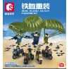 SEMBO 1397 1398 1399 1392 1393 1394 1395 1396 non  THIẾT BỊ HẠNG NẶNG MÁU SẮT BIỂN ĐẤT VÀ KHÔNG SWAT LỰC LƯỢNG ĐẶC BIỆT bộ đồ chơi xếp lắp ráp ghép mô hình Military Army Quân Sự Bộ Đội 163 khối