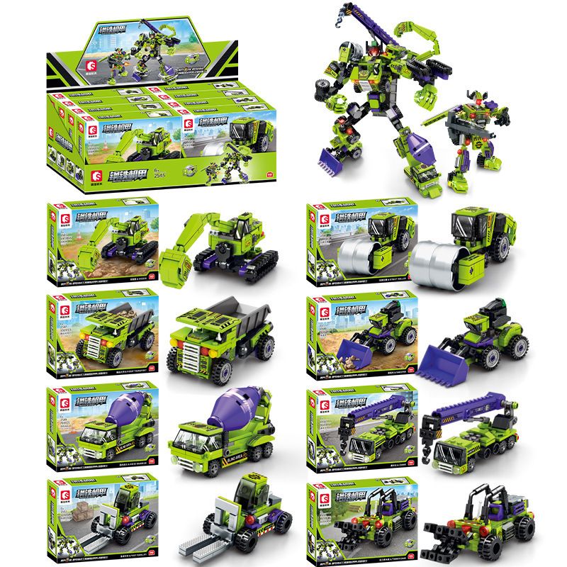 SEMBO 2550 2551 2552 2545 2546 2547 2548 2549 non Lego MECHA THÉP GIÁP NẶNG KỸ THUẬT HIỆP SĨ BÓNG GIÓ bộ đồ chơi xếp lắp ráp ghép mô hình MECHA OF STEEL 852 khối