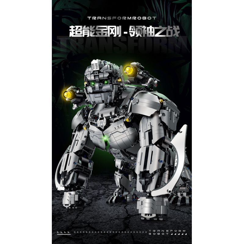 GULY 80501 non  NHỮNG ĐIỀU ĐÁNG KINH NGẠC TRẬN CHIẾN CỦA NHÀ LÃNH ĐẠO bộ đồ chơi xếp lắp ráp ghép mô hình TRANSFORMROBOT 4160 khối
