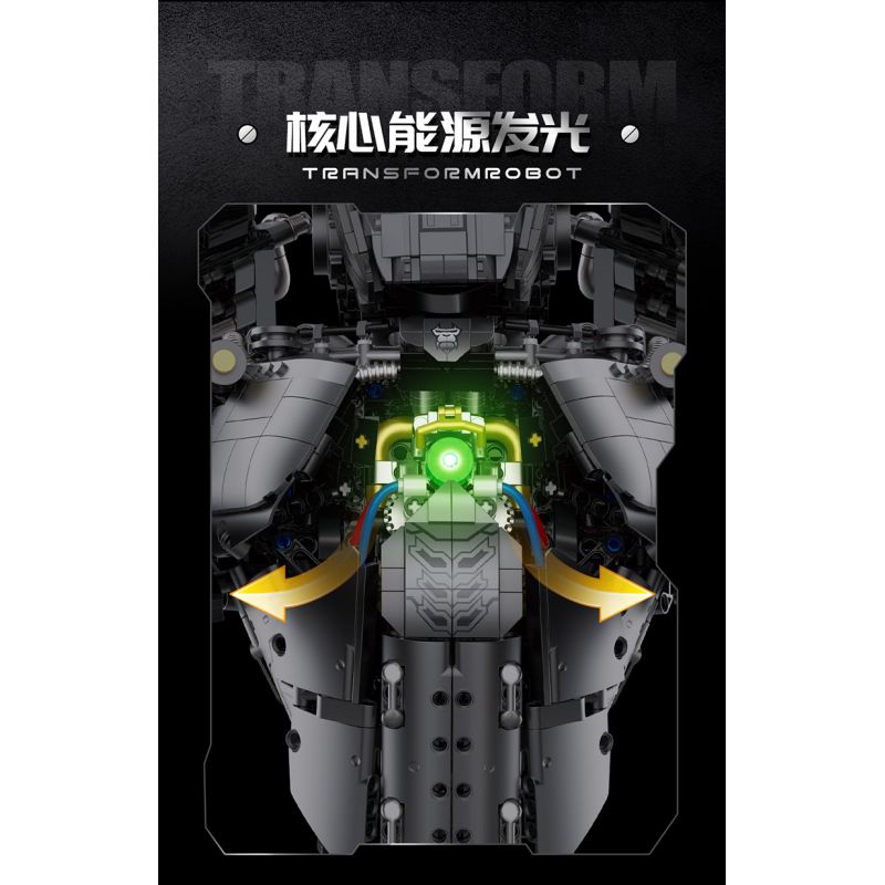 GULY 80501 non  NHỮNG ĐIỀU ĐÁNG KINH NGẠC TRẬN CHIẾN CỦA NHÀ LÃNH ĐẠO bộ đồ chơi xếp lắp ráp ghép mô hình TRANSFORMROBOT 4160 khối