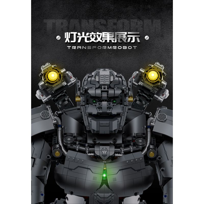 GULY 80501 non  NHỮNG ĐIỀU ĐÁNG KINH NGẠC TRẬN CHIẾN CỦA NHÀ LÃNH ĐẠO bộ đồ chơi xếp lắp ráp ghép mô hình TRANSFORMROBOT 4160 khối