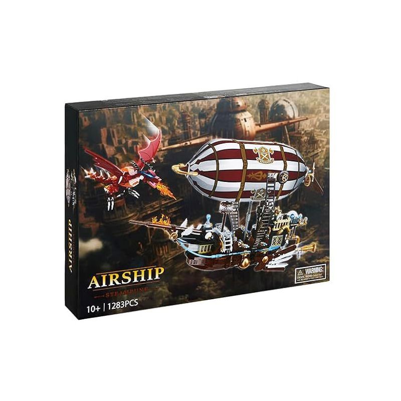 92201 non  KHÍ CẦU bộ đồ chơi xếp lắp ráp ghép mô hình AIRSHIP 1283 khối