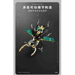 TAKUKI T7002 7002 non  STEAM DA VINCI SAW ARMOR ĐƯỢC TẢI LẠI bộ đồ chơi xếp lắp ráp ghép mô hình STEAM DAVINCI