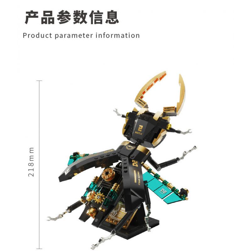 TAKUKI T7002 7002 non  STEAM DA VINCI SAW ARMOR ĐƯỢC TẢI LẠI bộ đồ chơi xếp lắp ráp ghép mô hình STEAM DAVINCI