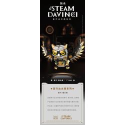 TAKUKI T7003 7003 non  HƠI NƯỚC DA VINCI CÚ bộ đồ chơi xếp lắp ráp ghép mô hình STEAM DAVINCI