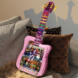 ZHEGAO DZ6003 6003 non  THẾ GIỚI ĐÀN GUITAR bộ đồ chơi xếp lắp ráp ghép mô hình 1710 khối