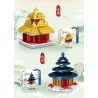 ZHEGAO 951002 non  4 LOẠI CÔNG TRÌNH KIẾN ​​TRÚC CỔ Ở BẮC KINH HỘI TRƯỜNG HÒA HỢP TỐI CAO QUẢNG THIÊN AN MÔN THÁP GÓC ĐÀN VÀ CẦU NGUYỆN CHO MÙA MÀNG BỘI THU bộ đồ chơi xếp lắp ráp ghép mô hình 248 khối
