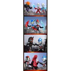 QMAN ENLIGHTEN KEEPPLEY 75029 non  ULTRAMAN CLASSIC SERIES 6 V2 HERO POCKET THẾ HỆ MỚI bộ đồ chơi xếp lắp ráp ghép mô hình Movie & Game Phim Và Trò Chơi