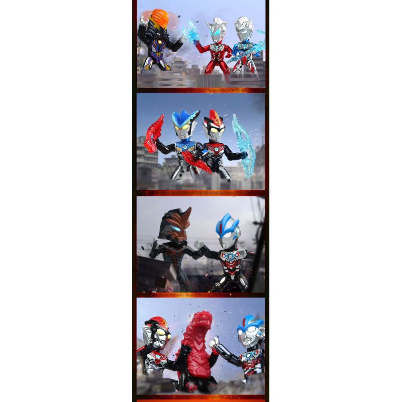 QMAN ENLIGHTEN KEEPPLEY 75030 non  ULTRAMAN FLASH EDITION PHIÊN BẢN THỨ 6 V2 HERO POCKET bộ đồ chơi xếp lắp ráp ghép mô hình Movie & Game Phim Và Trò Chơi