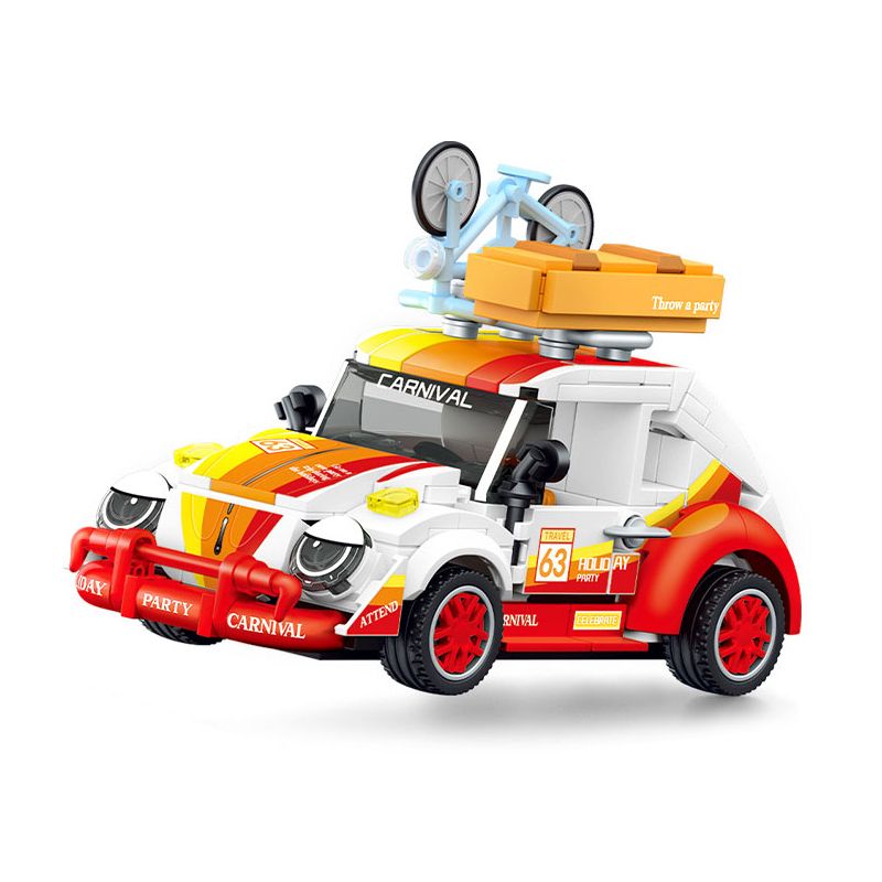 SEMBO 714026 non Lego THẾ GIỚI XE SANG ĐI ĐƯỜNG TRƯỜNG bộ đồ chơi xếp lắp ráp ghép mô hình Racers Đua Tốc Độ 343 khối