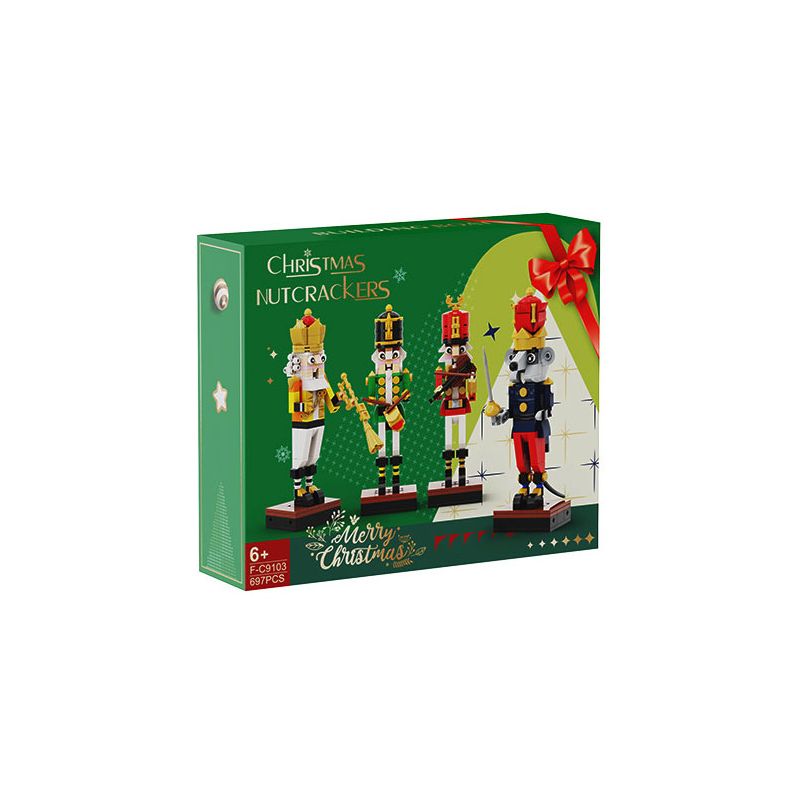 F-C9103 C9103 9103 FC9103 non  KẸP HẠT DẺ GIÁNG SINH bộ đồ chơi xếp lắp ráp ghép mô hình Creator CHRISTMAS NUTCRACKERS Sáng Tạo 697 khối